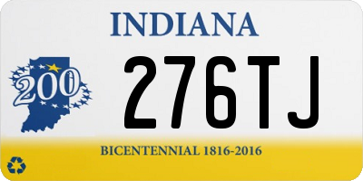 IN license plate 276TJ