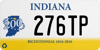 IN license plate 276TP