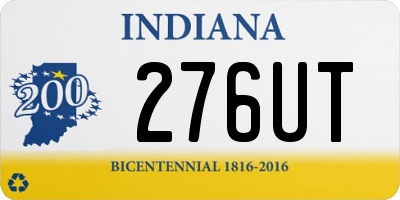 IN license plate 276UT