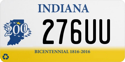 IN license plate 276UU