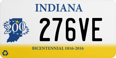 IN license plate 276VE