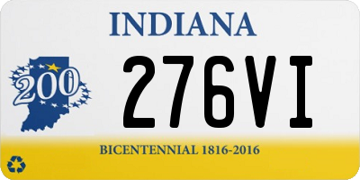 IN license plate 276VI