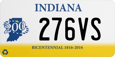 IN license plate 276VS