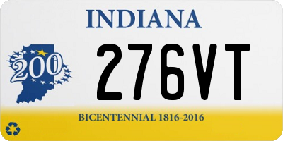 IN license plate 276VT