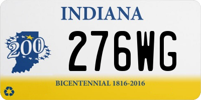 IN license plate 276WG