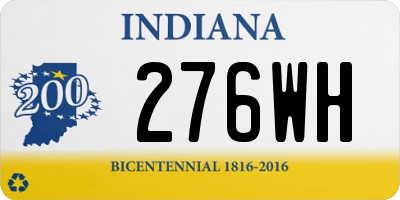 IN license plate 276WH