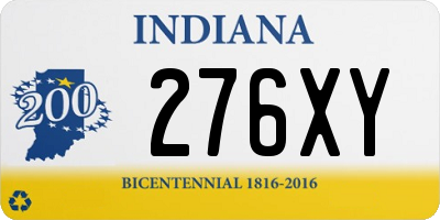 IN license plate 276XY