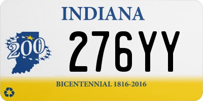 IN license plate 276YY