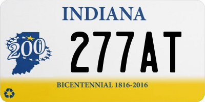 IN license plate 277AT