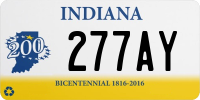 IN license plate 277AY