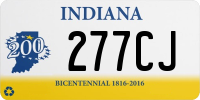 IN license plate 277CJ
