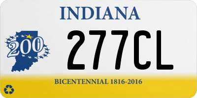 IN license plate 277CL