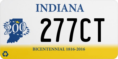 IN license plate 277CT