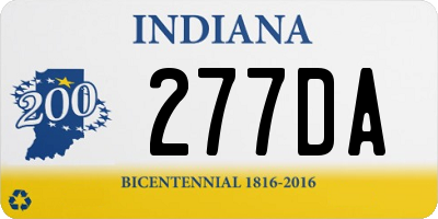 IN license plate 277DA