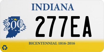 IN license plate 277EA