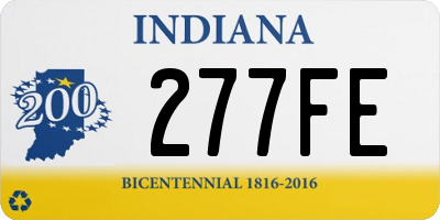 IN license plate 277FE