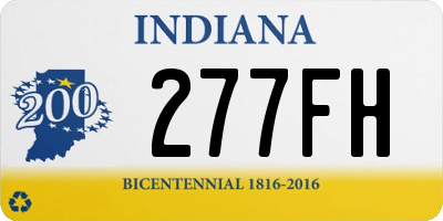 IN license plate 277FH