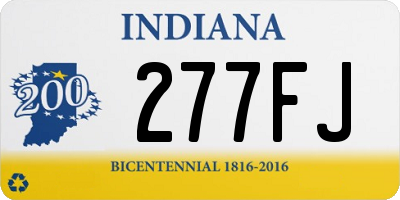 IN license plate 277FJ