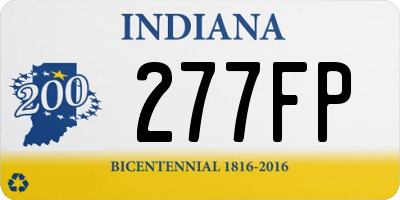 IN license plate 277FP