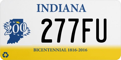 IN license plate 277FU