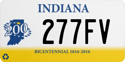 IN license plate 277FV