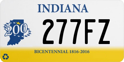 IN license plate 277FZ