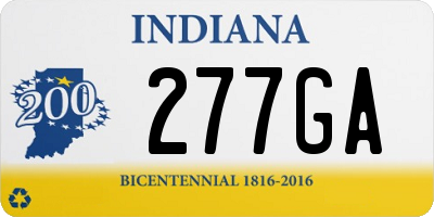 IN license plate 277GA