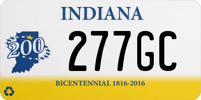 IN license plate 277GC