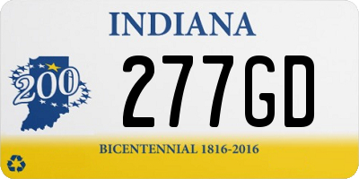 IN license plate 277GD