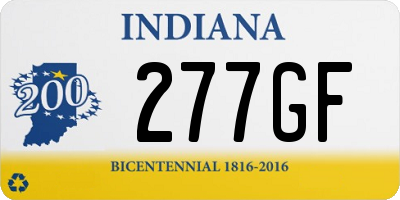 IN license plate 277GF