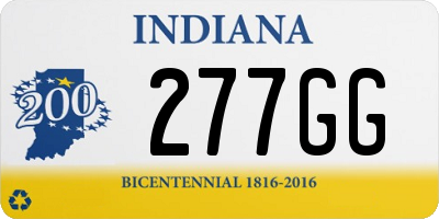 IN license plate 277GG