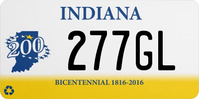 IN license plate 277GL