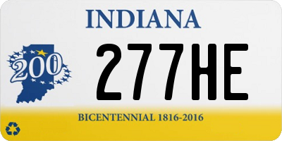 IN license plate 277HE