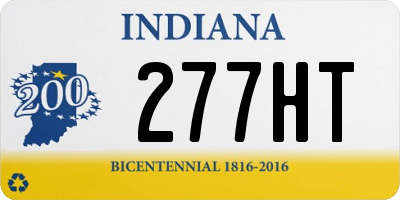 IN license plate 277HT