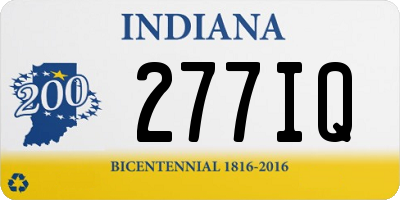 IN license plate 277IQ