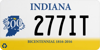 IN license plate 277IT