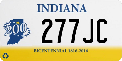 IN license plate 277JC