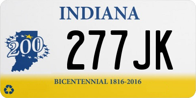 IN license plate 277JK