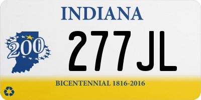 IN license plate 277JL