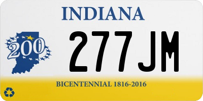 IN license plate 277JM