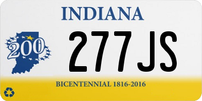 IN license plate 277JS