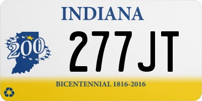 IN license plate 277JT