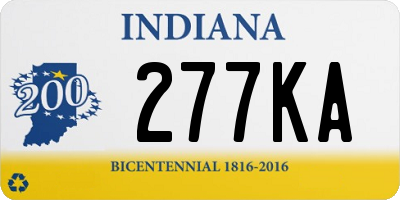 IN license plate 277KA