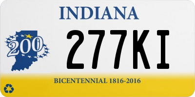 IN license plate 277KI