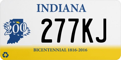 IN license plate 277KJ