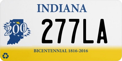 IN license plate 277LA