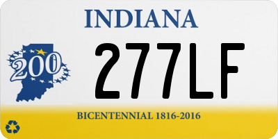 IN license plate 277LF