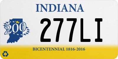 IN license plate 277LI