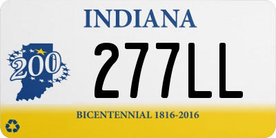 IN license plate 277LL