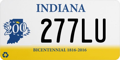 IN license plate 277LU